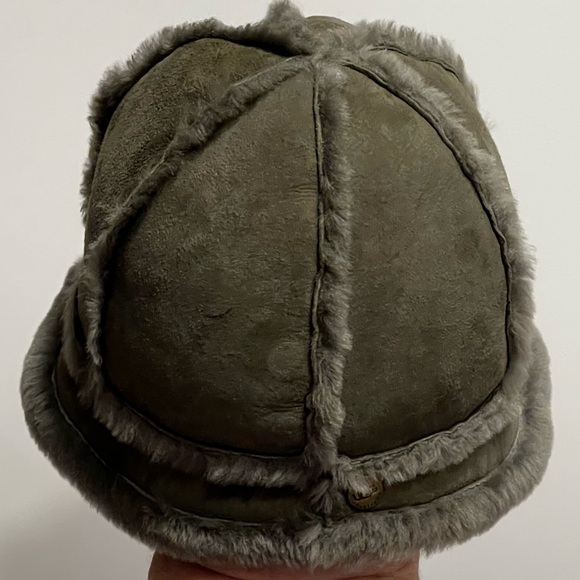 Stylish Olive Green natural Fur Hat - Picture 13 of 16